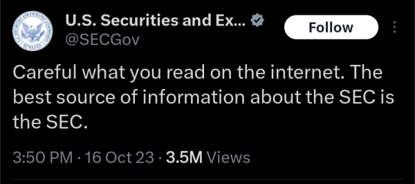 So, About That SEC Post On X - Stocktwits